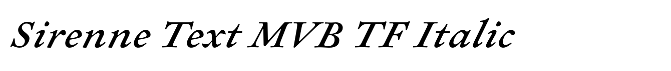Sirenne Text MVB TF Italic image